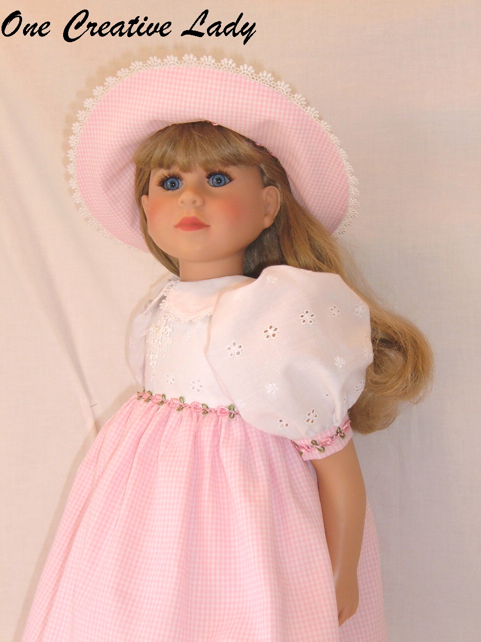 Pink Gingham & Eylet